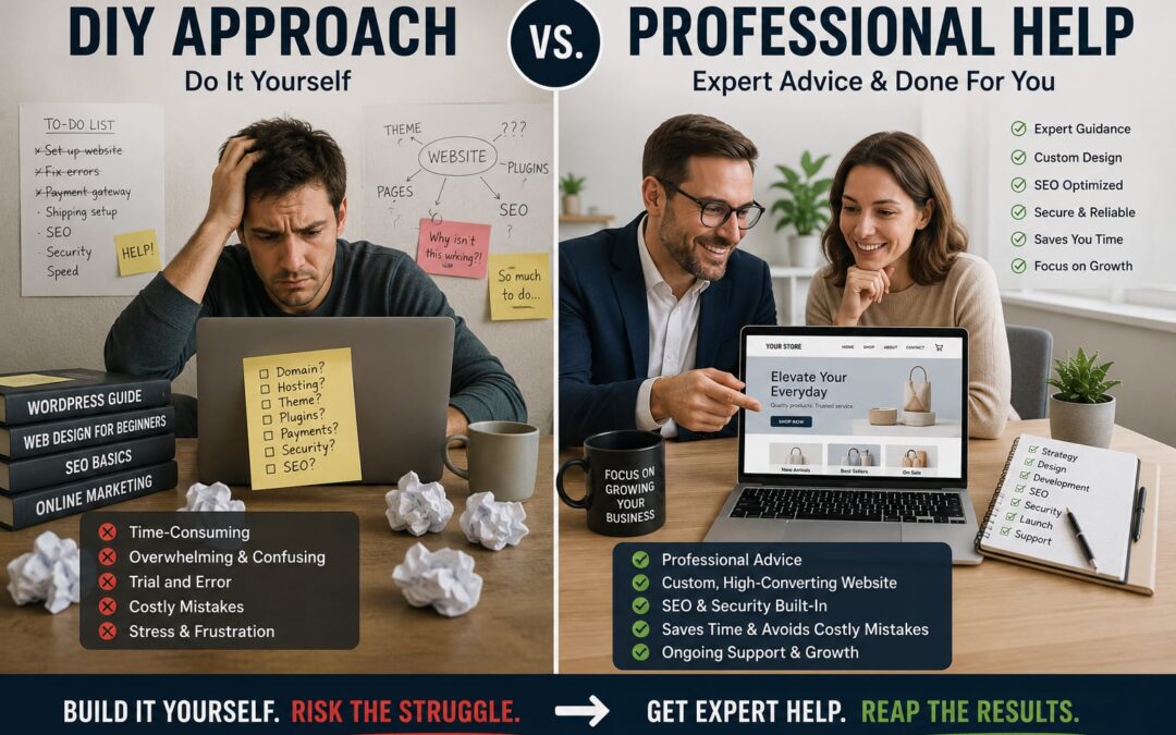 DIY vs. Professional Web & E-Commerce Development: Which Approach Is Right for Your Business?